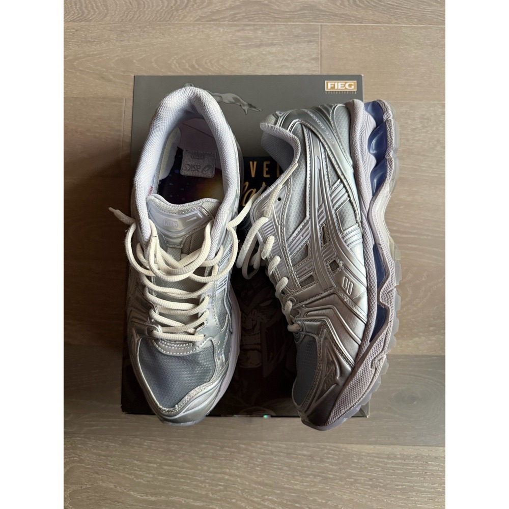 Size 9.5 Kith for ASICS Silver Surfer GEL-Kayano 14 Used ❤️ SHIPS ASAP 1203A661